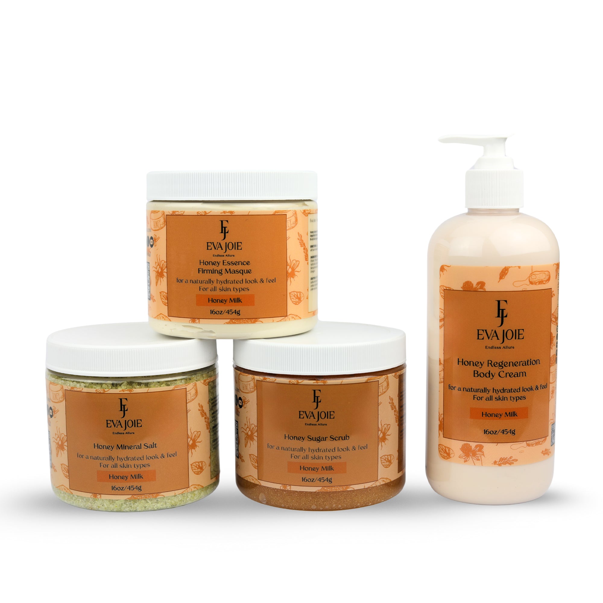 Eva Joie, Honey Milk Spa Set, Regular Sizes