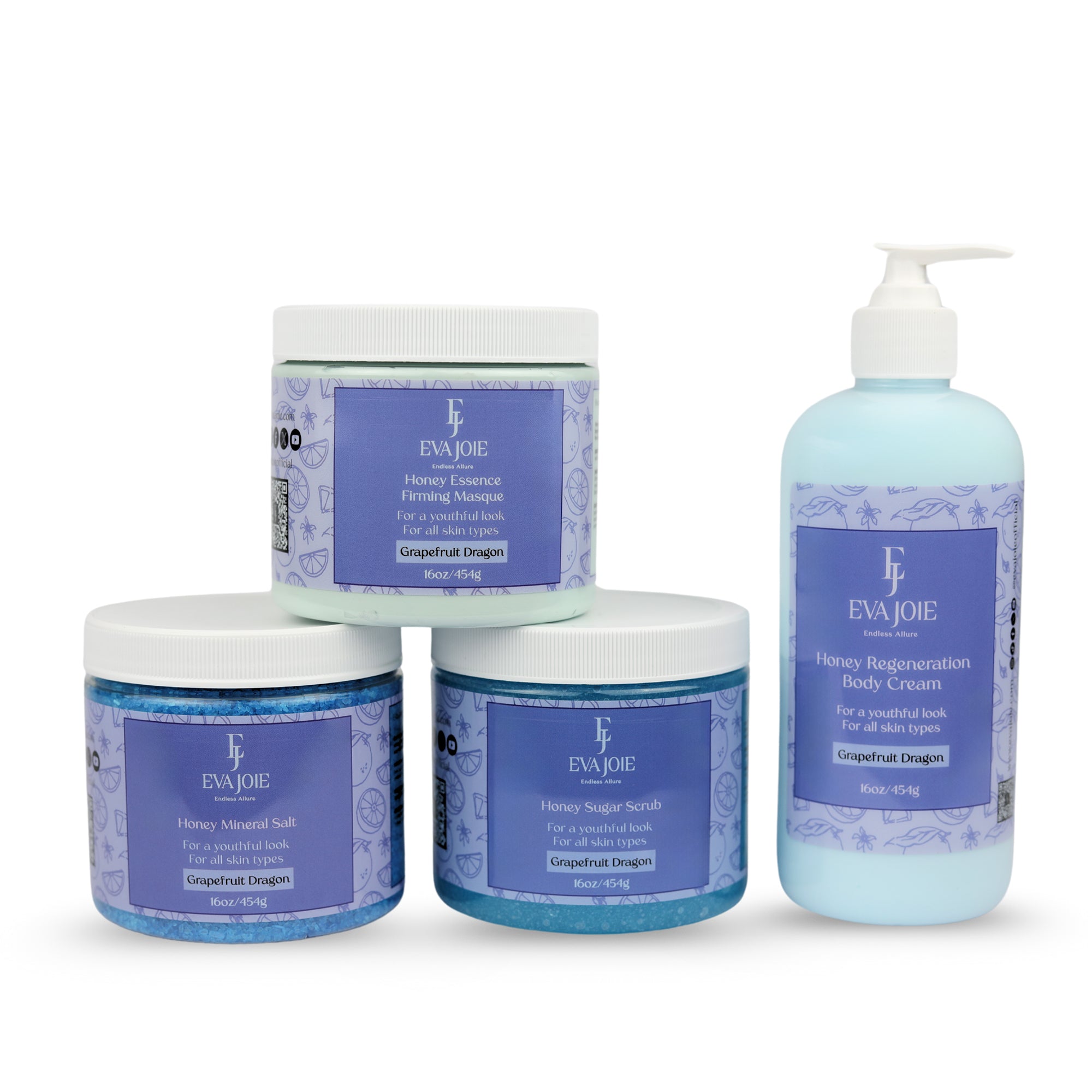 Eva Joie, Grapefruit Dragon Spa Set, Regular Sizes
