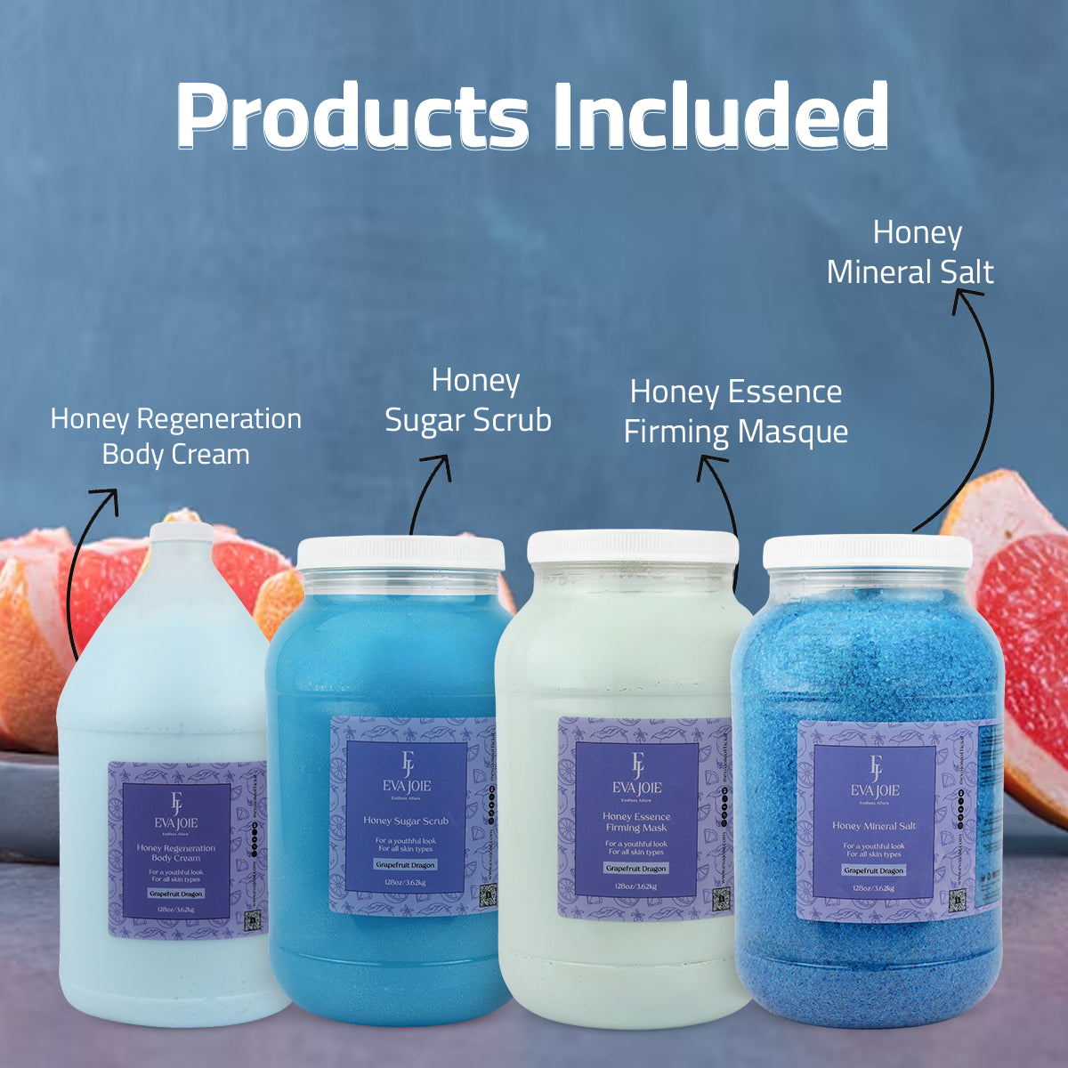 Eva Joie, Grapefruit Dragon Spa Set, Professional Packs