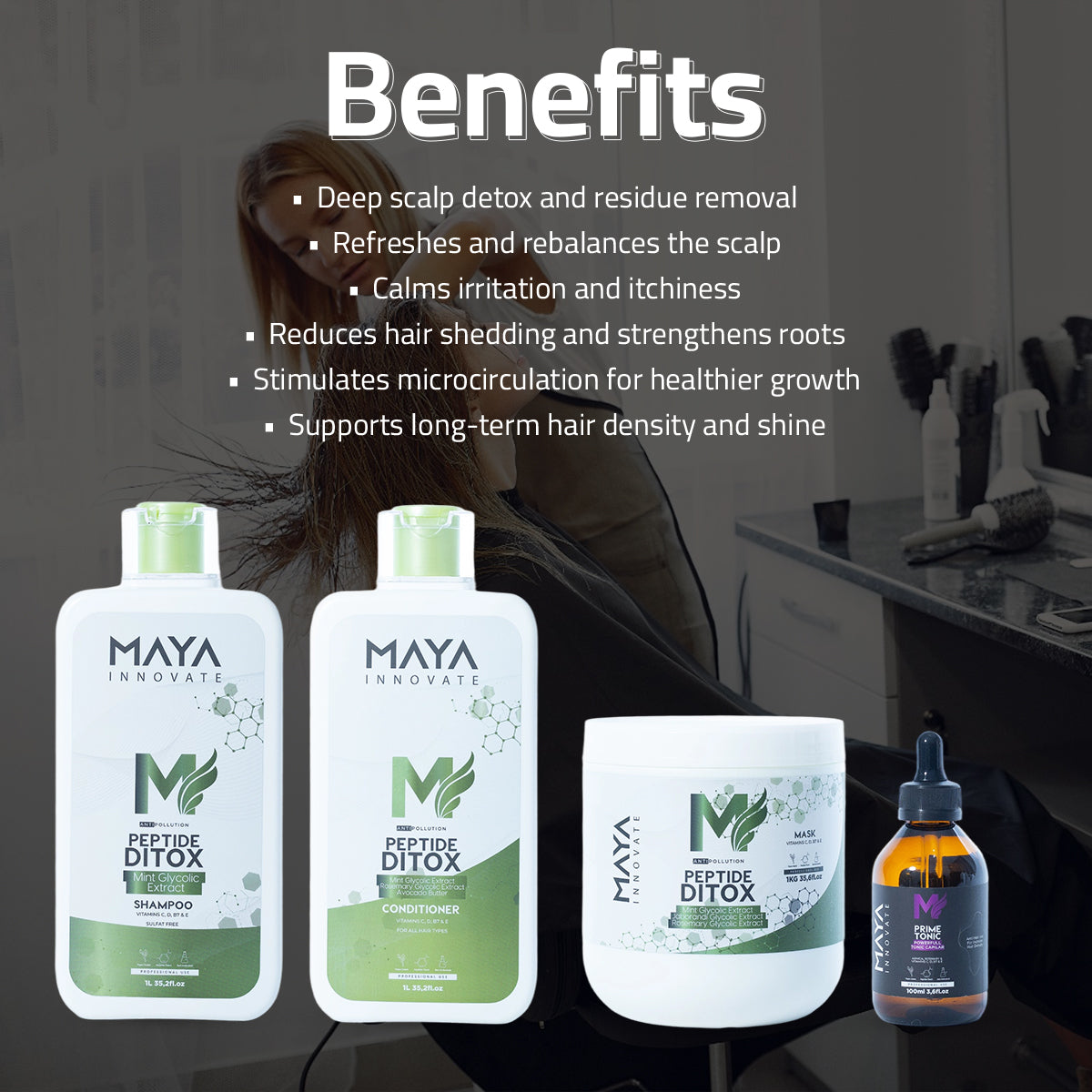 MAYA INNOVATE, Professional Scalp Care Set (Detox)