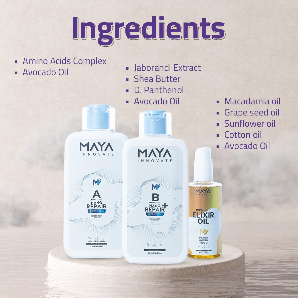 MAYA INNOVATE, Stretchy Hair Treatment Set