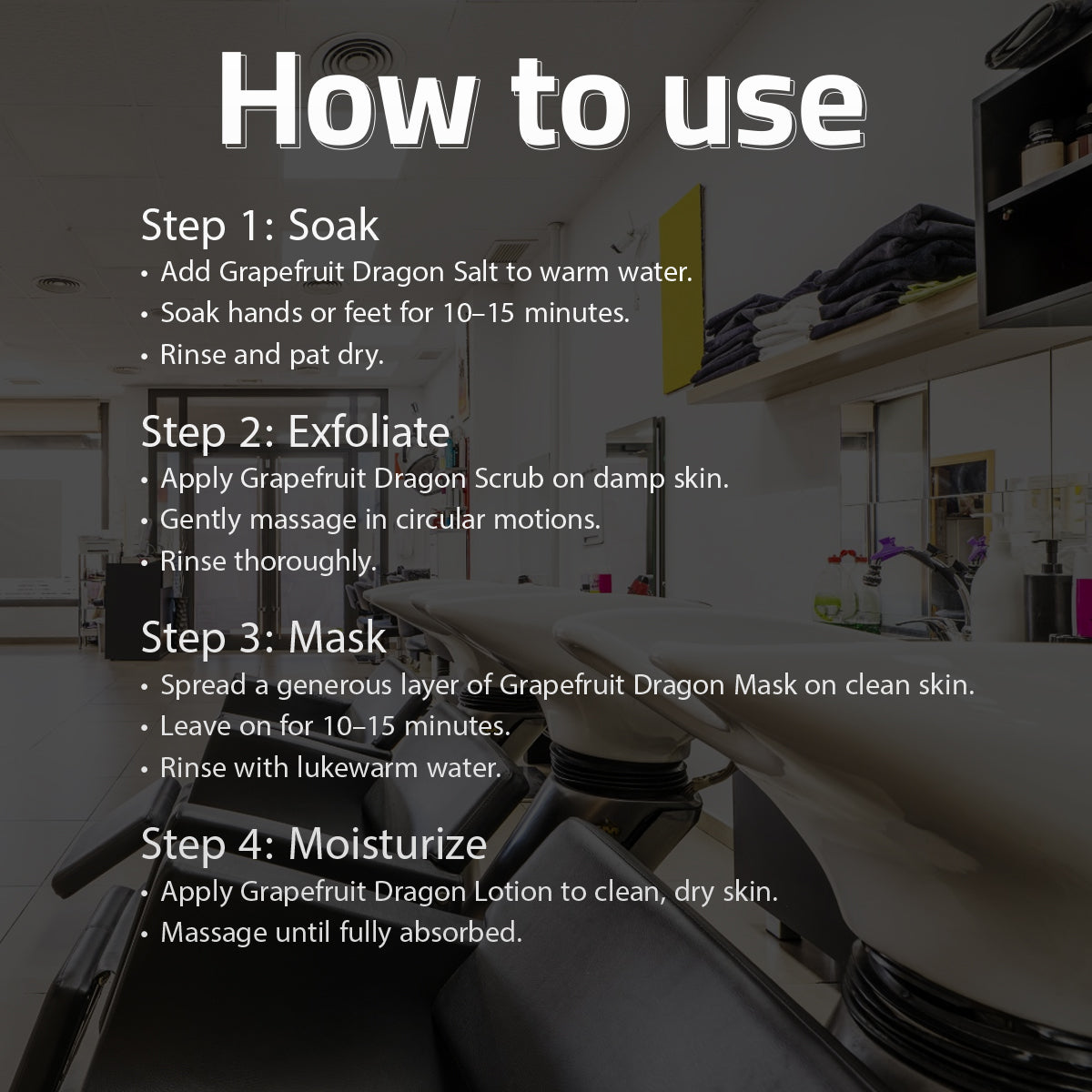 Eva Joie, Grapefruit Dragon Spa Set, Professional Packs