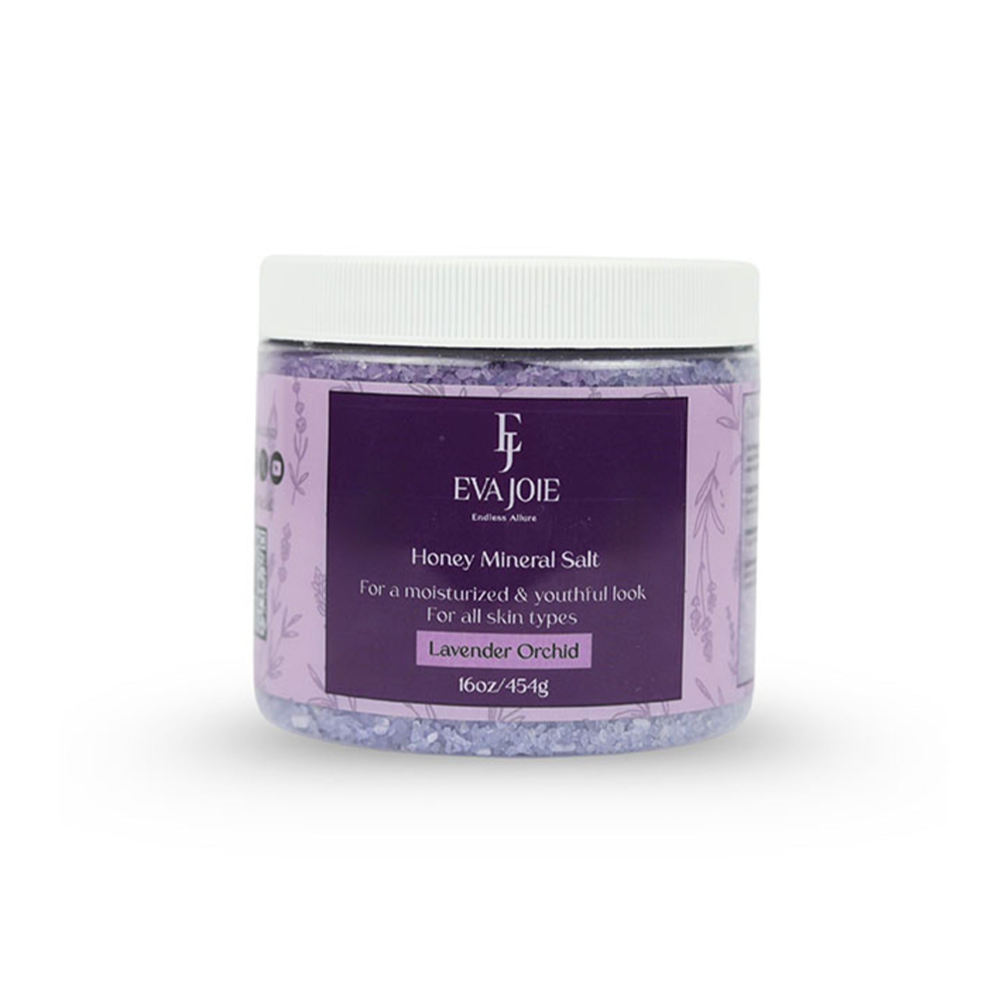 Honey Mineral Salt – Lavender Orchid 16 oz