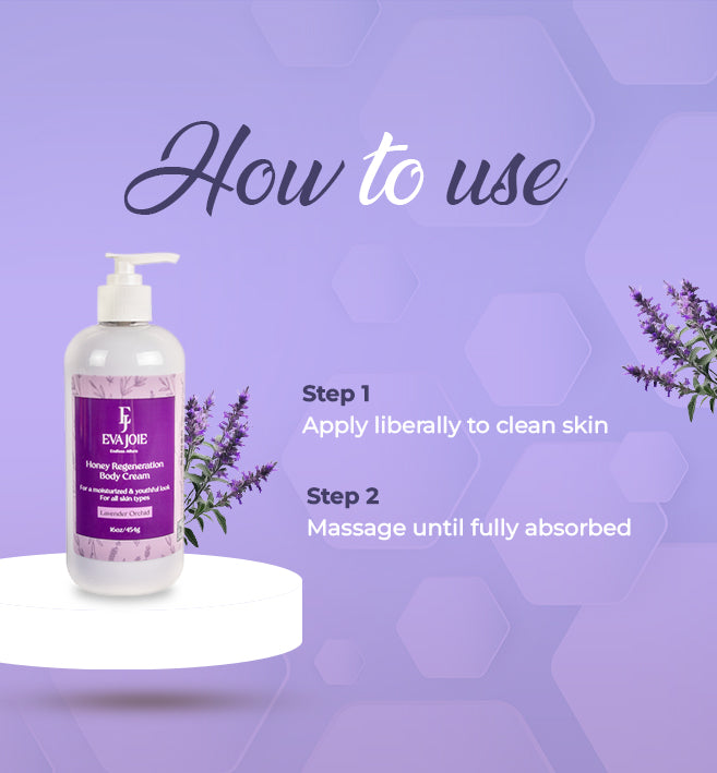 Honey Regeneration Body Cream – Lavender Orchid 16 oz