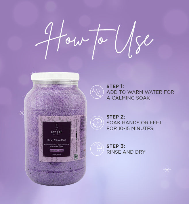 Honey Mineral Salt – Lavender Orchid 128 oz