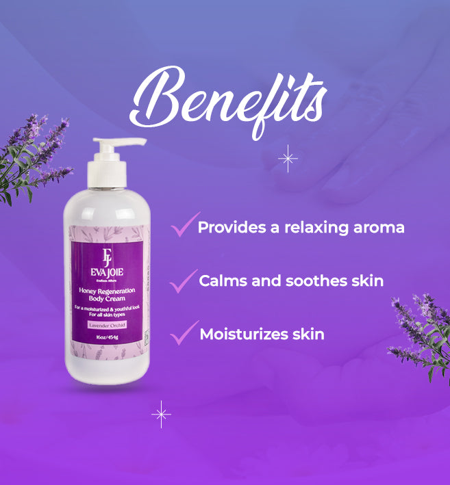 Honey Regeneration Body Cream – Lavender Orchid 16 oz