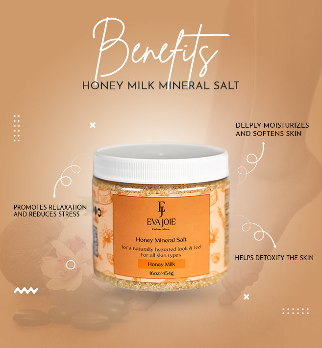 Honey Mineral Salt – Honey Milk 16 oz