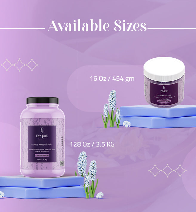 Honey Mineral Salt – Lavender Orchid 16 oz