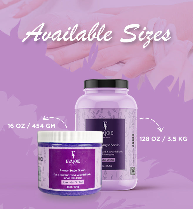 Honey Sugar Scrub – Lavender Orchid 16 oz
