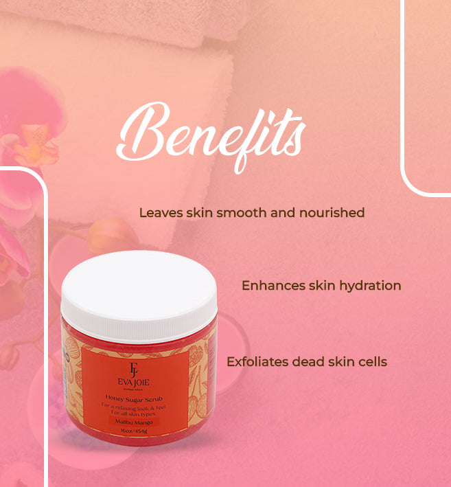Honey Sugar Scrub – Malibu Mango 16 oz