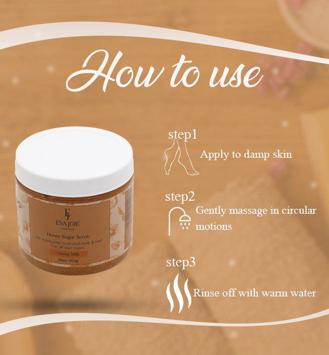 Honey Sugar Scrub – Honey Milk 16 oz