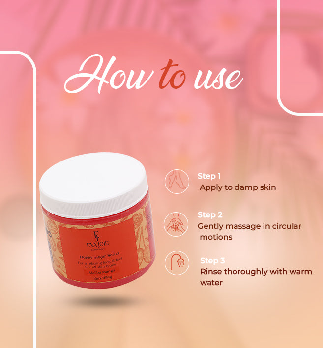 Honey Sugar Scrub – Malibu Mango 16 oz