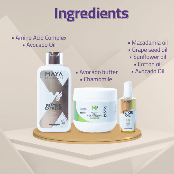 MAYA INNOVATE, Triple Blend Set; Intensive moisturization and care for damaged Hair.