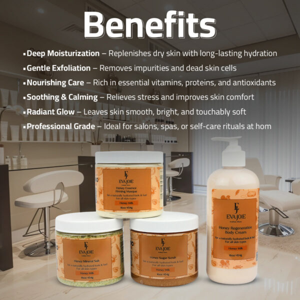 Eva Joie, Honey Milk Spa Set, Regular Sizes