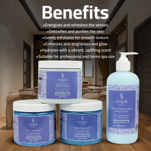 Eva Joie, Grapefruit Dragon Spa Set, Regular Sizes