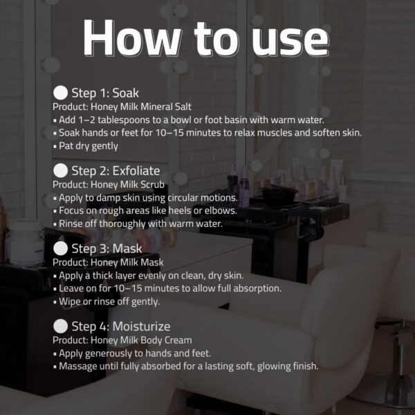 Eva Joie, Honey Milk Spa Set, Professional Packs