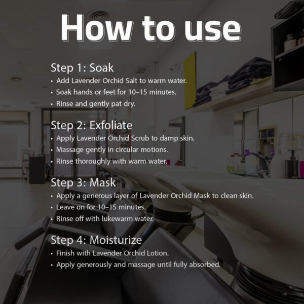 Eva Joie, Lavender Orchid Spa Set, Professional Packs