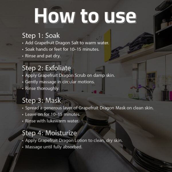 Eva Joie, Grapefruit Dragon Spa Set, Regular Sizes