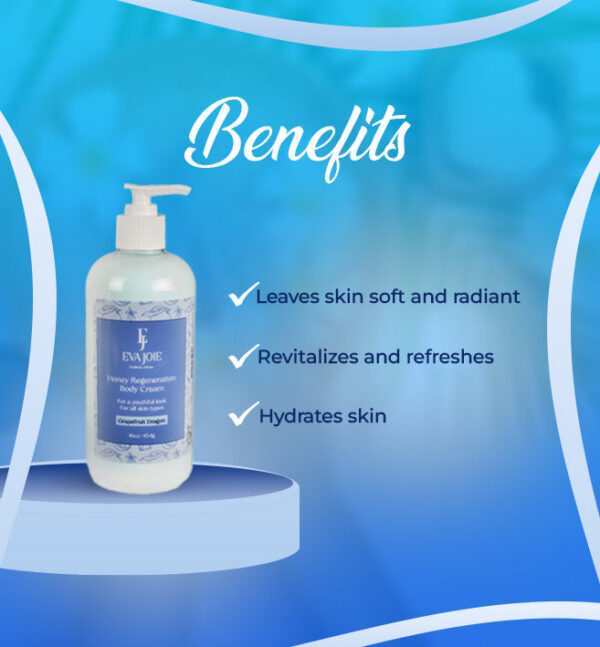 Honey Regeneration Body Cream – Grapefruit Dragon 16 oz