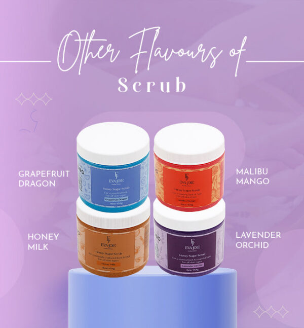 مقشر العسل والسكر - زهرة اللافندر والأوركيد 16 أونصة