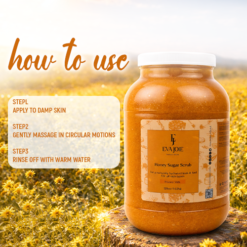 Honey Sugar Scrub – Milk Honey 128 oz by Eva Joie