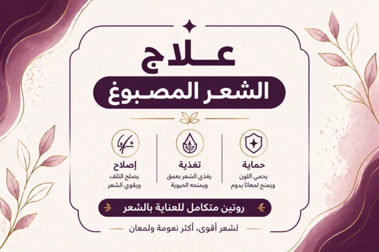 علاج الشعر المصبوغ