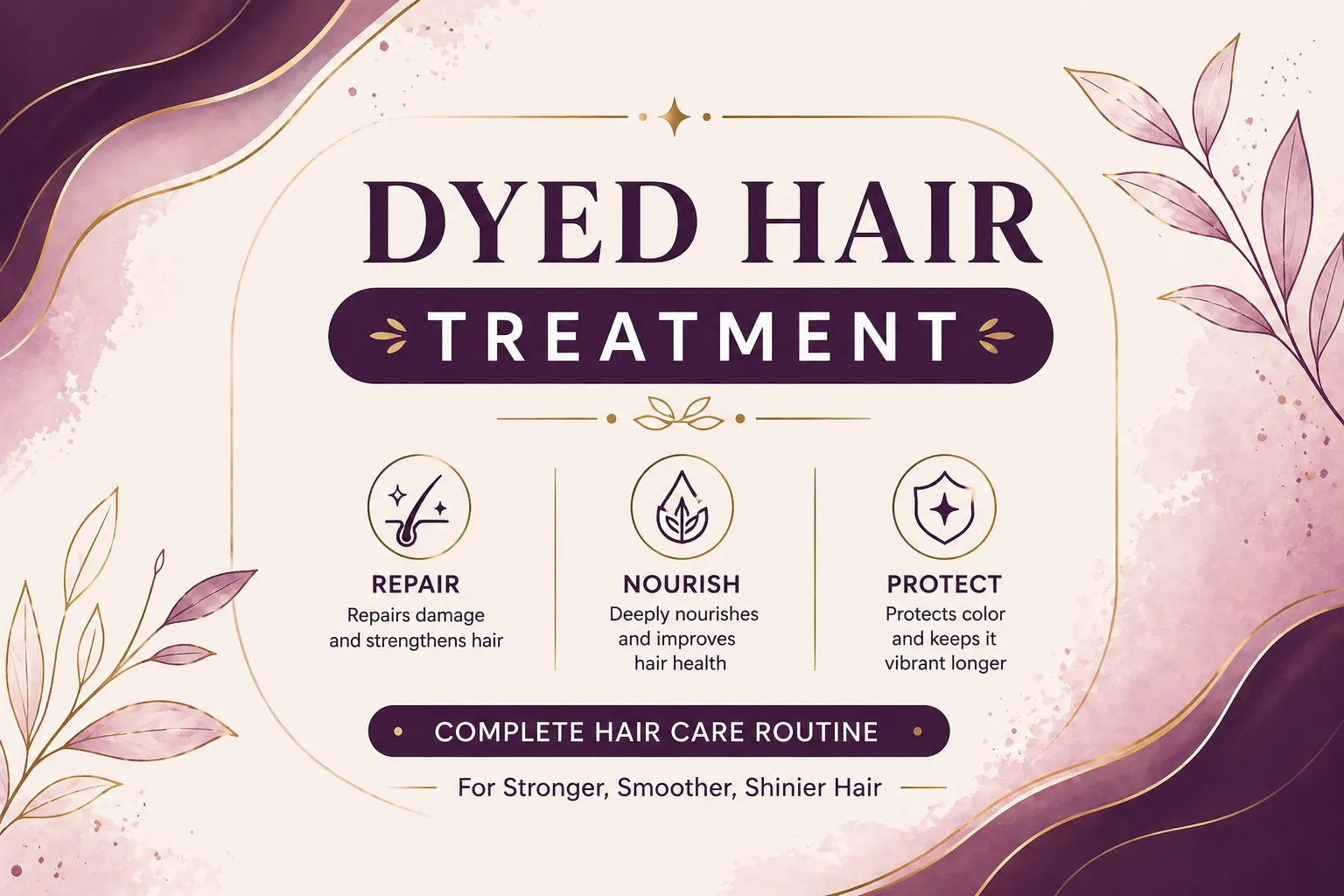 Dyed Hair Treatment: A Weekly Routine to Maintain Color & Repair Damage 1 Dyed Hair Treatment