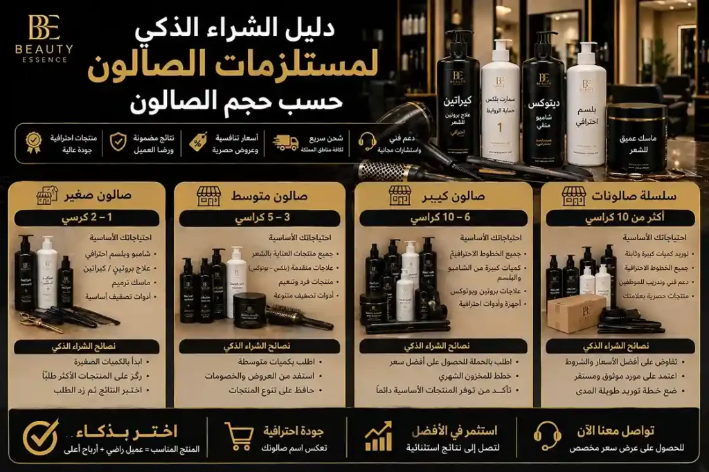 مستلزمات صالونات الشعر بالجملة