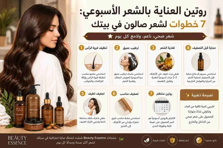 روتين العناية بالشعر الأسبوعي