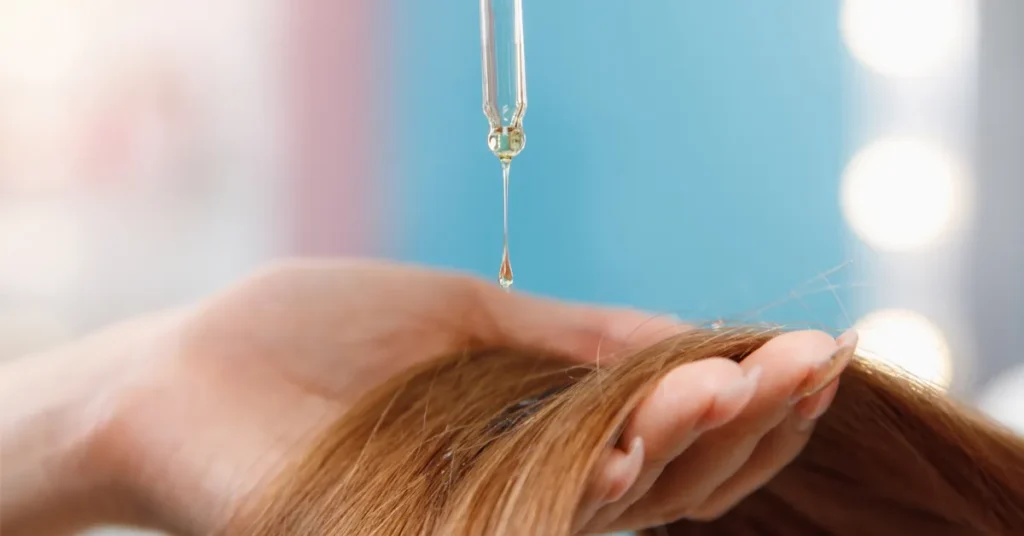 زيت شعر للشعر التالف