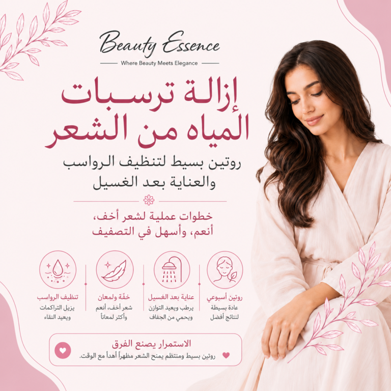 إزالة ترسبات المياه من الشعر
