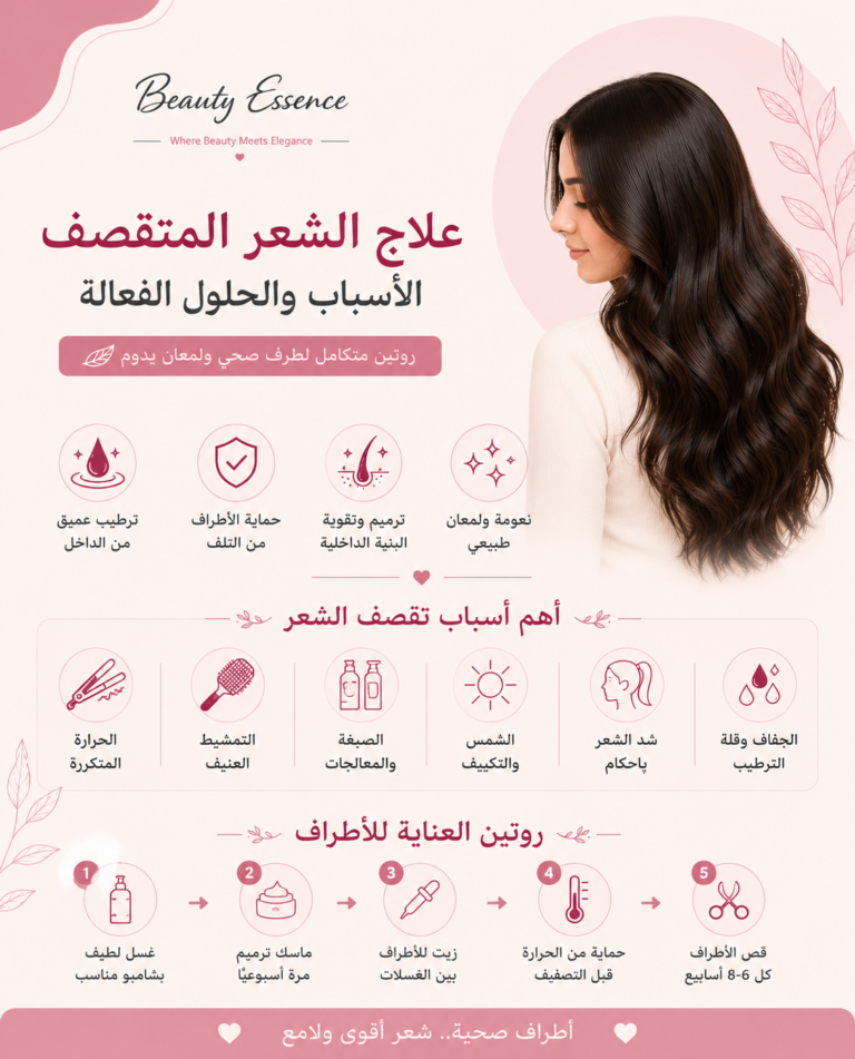 علاج الشعر المتقصف