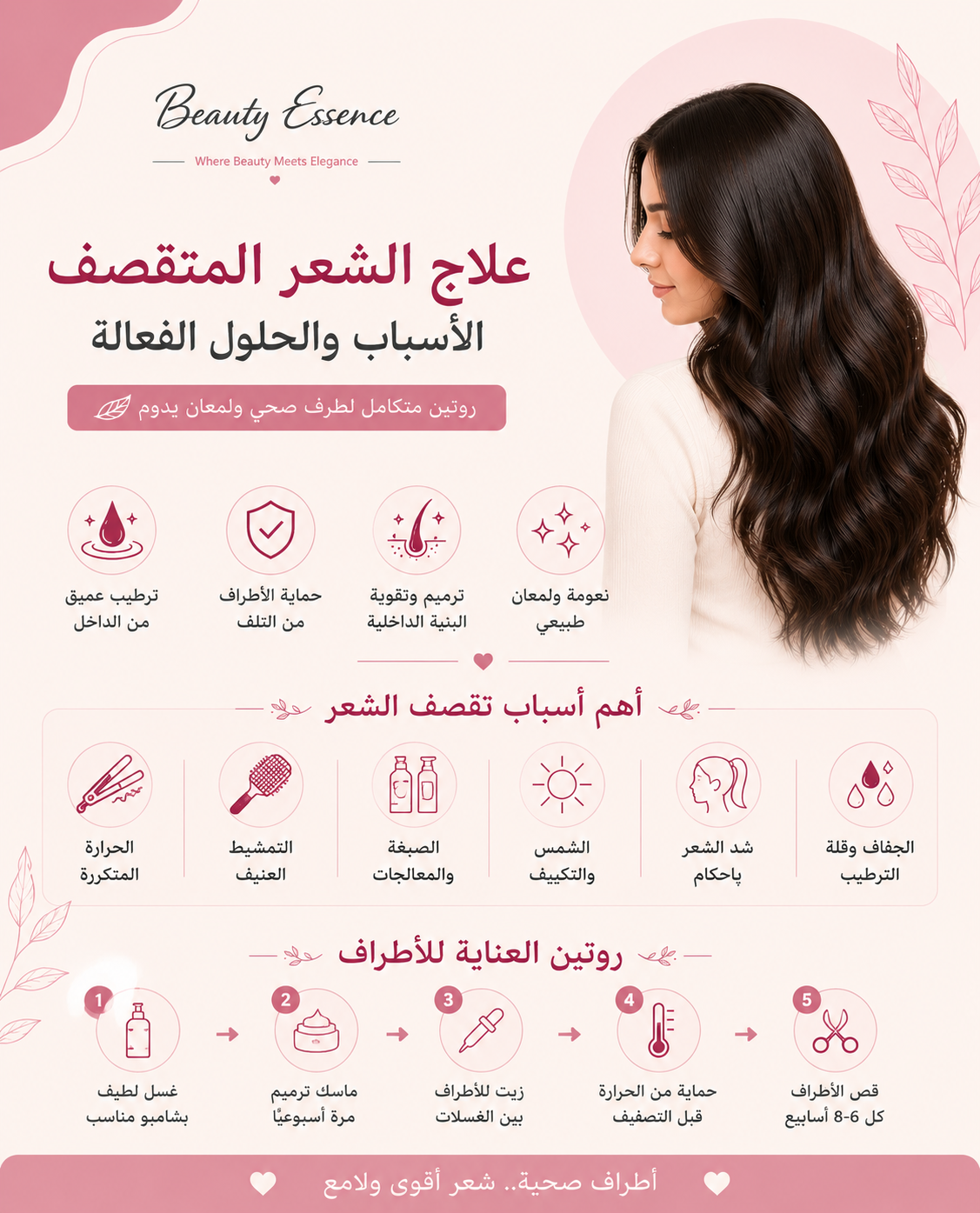 علاج الشعر المتقصف