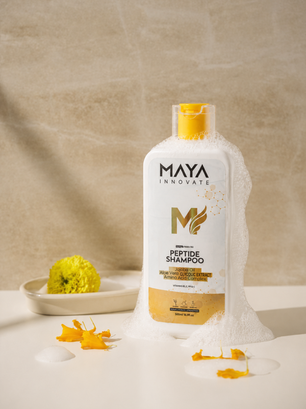 Peptide Shampoo 500 ml – Cleansing, Hydrating & Reducing Frizz